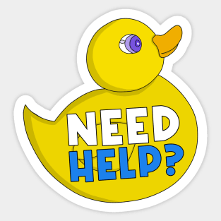 Need Help? Sticker